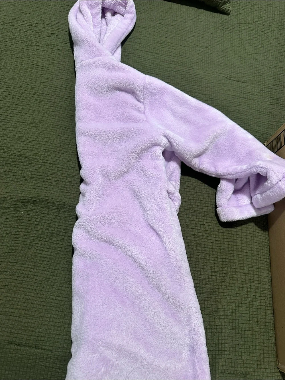 Soft Lavender Hooded Kids Pajama Robe